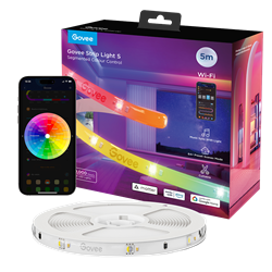GOVEE RGBICW WiFi+BT Silikon Kaplamalı 5M LED Şerit