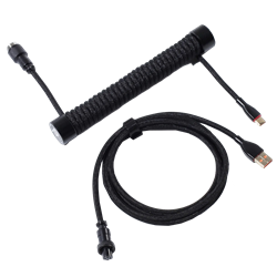 GravaStar Sarmal Aviator USB Type-C Mekanik Klavye Uyumlu Siyah Oyuncu Kablosu 1.85m