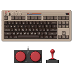 8BITDO Retro C64 Edition Kailh Box White Switch Hot Swap RGB Mekanik İngilizce Kablosuz Gaming Klavye
