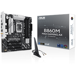 ASUS B860M MAX GAMING AX WIFI6 8666MHz(OC) DDR5 Soket LGA 1851 DP M.2 m-ATX Anakart