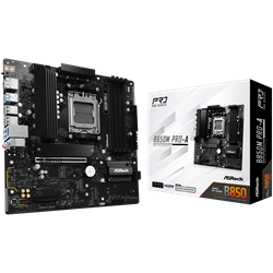 ASROCK B850M PRO-A 8000MHz DDR5 Soket AM5 M.2 USB 3.2 HDMI mATX Anakart