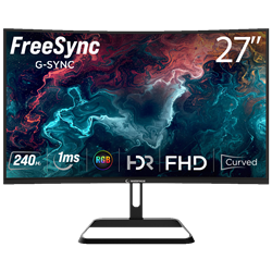 Rampage XYRA XR27C240F 27" 240Hz 1ms HDMI DP Adaptive Sync HDR Ready Pivot FHD Fast VA Curved 1500R Gaming Monitör