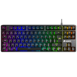 GameBooster G23B Enigma TKL Rainbow Aydınlatmalı Red Switch Siyah Mekanik Gaming Klavye