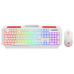 GameBooster KM-11W Knight Beyaz Klavye Mouse Set