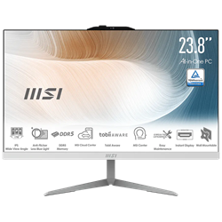 MSI MODERN AM242P 1M-1224EU Core 5 120U 8GB DDR5 512GB SSD 23.8" FHD W11P Beyaz AIO Masaüstü PC