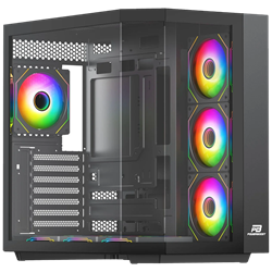 PowerBoost PB-A4375B 750W 80+ Bronze SeaView ARGB USB 3.0 ATX Mid Tower Siyah Gaming Kasa
