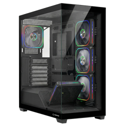 Rampage SYLON 850W 80+ Bronze Tempered Glass 5*12cm ARGB Siyah ATX Gaming Kasa