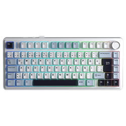Aula F75 GrayWood V4 Switch Hot Swap RGB Lacivert Türkçe Kablosuz Mekanik Gaming Klavye