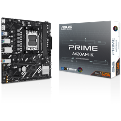ASUS PRIME A620AM-K 7600MHz(OC) DDR5 Soket AM5 DP M.2 HDMI mATX Anakart