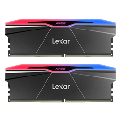 Lexar 32GB (2x16GB) ARES RGB 7600MHz CL36 XMP/ EXPO DDR5 Siyah Dual Kit Ram