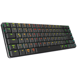 Rampage W-GRANITE Blue Switch RGB Siyah/Gri Kablosuz Gaming Klavye