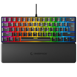 Rampage PLOWER K60 Blue Switch RGB İngilizce Kablolu Gaming Klavye