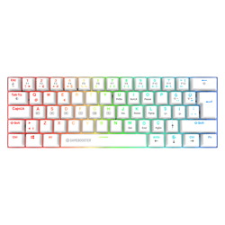 GameBooster Syma Blue Switch RGB Beyaz Mekanik Kablolu Gaming Klavye