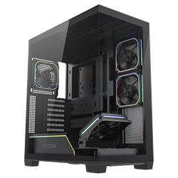 FAZEON F14 750W 80+ Bronze Full Modular Gen5 Tempered Glass Mesh 4x120mm ARGB Fanlı Type-C Siyah ATX Bilgisayar Kasası