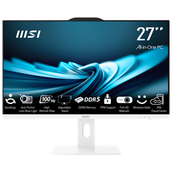 MSI PRO AP272P 14M-866XEU Core i7 14700 16GB(8GBx2) DDR5 1TB SSD 27" FHD IPS Beyaz AIO Masaüstü PC