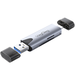 VegGieg Type-C USB 3.0 SD-MicroSD TF Kart Okuyucu