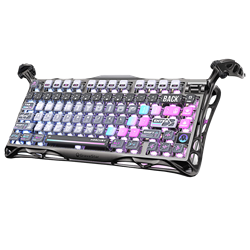 GravaStar Mercury K1 Pro RGB Linear Key Switch İngilizce Q Cyberpunk Kablosuz Gaming Klavye