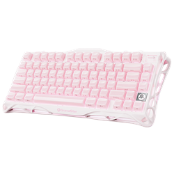GravaStar Mercury K1 RGB Linear Key Switch İngilizce Q Sakura Pink Kablosuz Gaming Klavye