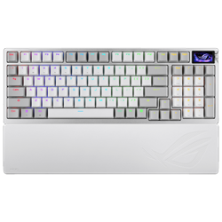 ASUS ROG AZOTH 96 HE ROG HFX V2 Manyetik Switch Kablosuz Türkçe RGB Beyaz Mekanik Gaming Klavye