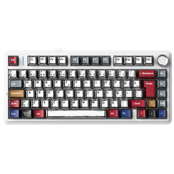 Aula F75 GrayWood V4 Switch Hot Swap RGB Comic Türkçe Kablosuz Mekanik Gaming Klavye