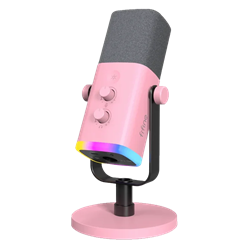Fifine AM8 XLR USB RGB Dinamik Pembe Yayıncı Mikrofonu