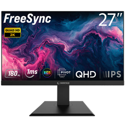Rampage MIRACLE MC27RQ180 27" 180Hz 1ms HDMI DP Freesync HDR Pivot QHD Fast IPS Gaming Monitör