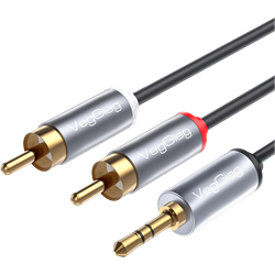 VegGieg 3.5mm AUX RCA Hi-Fi Ses Kablosu 20 Metre