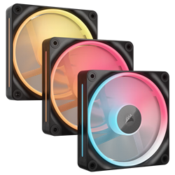 CORSAIR iCUE LINK LX120-R RGB Reverse 120mm PWM Üçlü Siyah Kasa Fanı