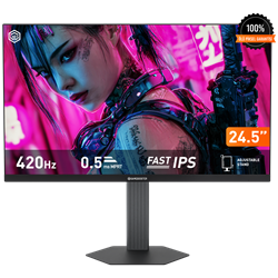 GameBooster Atlas EF42 24.5'' 420Hz 0.5ms HDMI DP Adaptive Sync HDR400 Pivot FHD Fast IPS Gaming Monitör