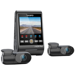 VIOFO A229 Plus 2K 1080P 3 Kameralı HDR Sony Starvis 2 Sensörlü Wİ-Fi GPS'li Araç Kamerası