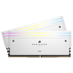 CORSAIR Dominator Titanium 96GB (2x48GB) RGB 6000MHz CL30 EXPO/XMP DDR5 Beyaz Dual Kit Ram