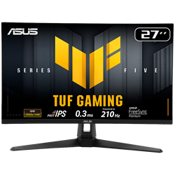 ASUS TUF GAMING VG27AQ5A 27" 210Hz 0.3ms HDMI DP Type-C ELMB FreeSync Adaptive Sync QHD Fast IPS Gaming Monitör