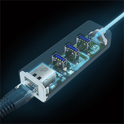 TP-LINK UE330C USB Type-C 3 Port Hub Gigabit Ethernet Adaptör