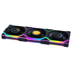 LIAN LI UNI FAN SL Wireless LCD ARGB Siyah 120mm Üçlü Kasa Fanı