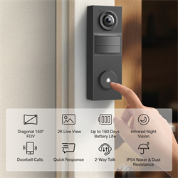 TP-LINK TAPO D205 Mini Görüntülü Kapı Zili