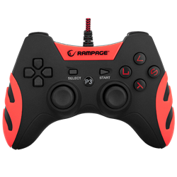 Rampage SG-R218 PS3/PC X INPUT Kırmızı USB 1.8m Joypad