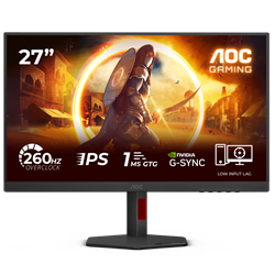 AOC 27G4ZR 27" 260Hz(OC) 1ms HDMI DP Adaptive Sync HDR10 FHD Fast IPS Gaming Monitör