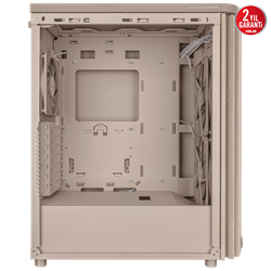 ASUS ProArt PA401 Wood Edition Mesh Tempered Glass USB-C 3.2 Bej ATX Mid Tower Kasa
