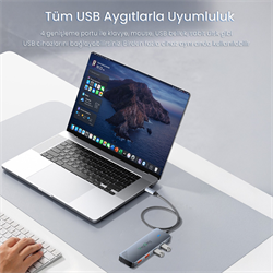 VegGieg 10Gbps Type-C USB-C 3.2 USB-A 3.2 Çoklayıcı Dönüştürücü Hub
