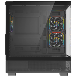 FAZEON F17 850W 80+ Bronze Tempered Glass Mesh ARGB USB 3.0 Siyah ATX Bilgisayar Kasası
