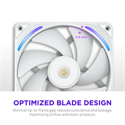 NZXT F140X Performance RGB 140mm Beyaz Kasa Fanı