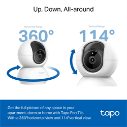 TP-LINK TAPO C230 Pan/Tilt Yapay Zekalı Wi-Fi Ev Güvenlik Kamerası
