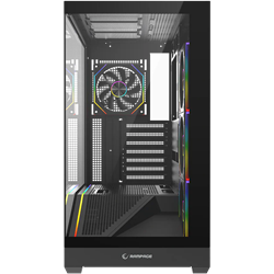 Rampage REAPER 750W 80+ Bronze Tempered Glass 4*12cm ARGB Siyah ATX Gaming Kasa