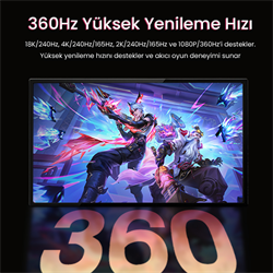 VegGieg 16K 60Hz 8K 120Hz 4 K 240Hz 80Gbps HDR ARC 2.1 DPI Kablosu 1 Metre