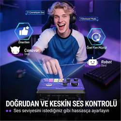FIFINE Ampligame SC8 USB Beyaz Oyuncu Ses Mikseri