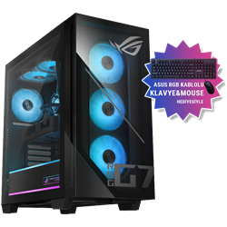 ASUS ROG GM700TZ R7 9800X3D 32GB DDR5 1TB SSD RX 9070 XT 16GB GDDR6 850W 80+ Gold PSU FreeDos Masaüstü Gaming Bilgisayar