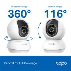 TP-LINK TAPO C250 Pan/Tilt AI Wi-Fi Güvenlik Kamerası