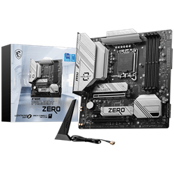 MSI B760M PROJECT ZERO 7800MHz(OC) DDR5 Soket 1700 HDMI DP M.2 USB 3.2 mATX Anakart