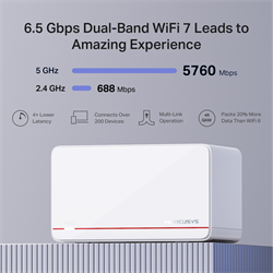 Mercusys HALO H37BE BE6500 WiFi 7 Mesh İkili Router 
