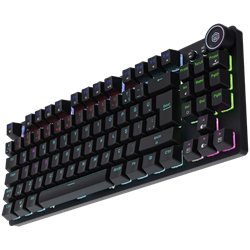 GameBooster Ryba Red Switch RGB Siyah Mekanik Kablosuz Gaming Klavye